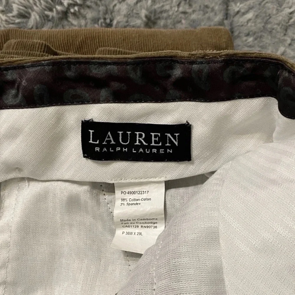 Ralph Lauren Vtg Rugby Corduroy Pants Men’s 36/29 brown khaki tan preppy